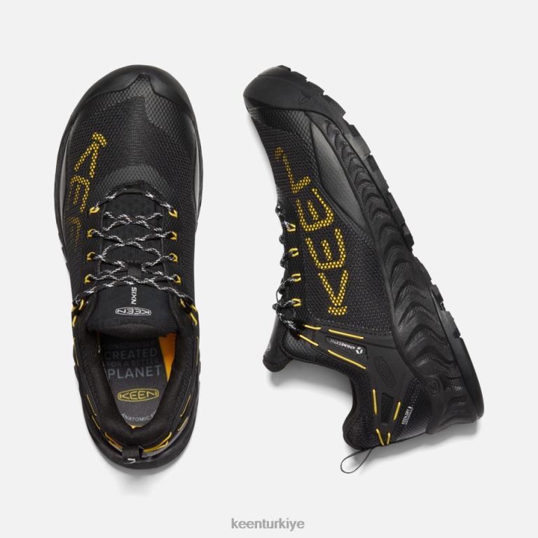 Keen 8L2D2207 erkekler nxis evo su geçirmez siyah-sarı siyaha yakın sarı