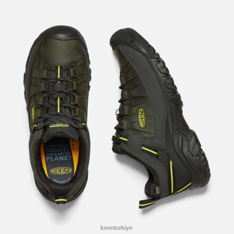 Keen 8L2D2256 erkekler targhee iii su geçirmez yürüyüş ayakkabısı orman gece-akşam çuha çiçeği
