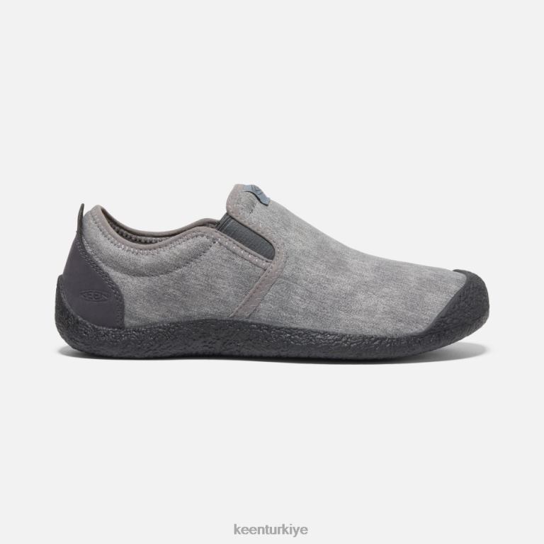 Keen 8L2D2298 erkekler Howser kanvas slip-on çelik gri-mıknatıs