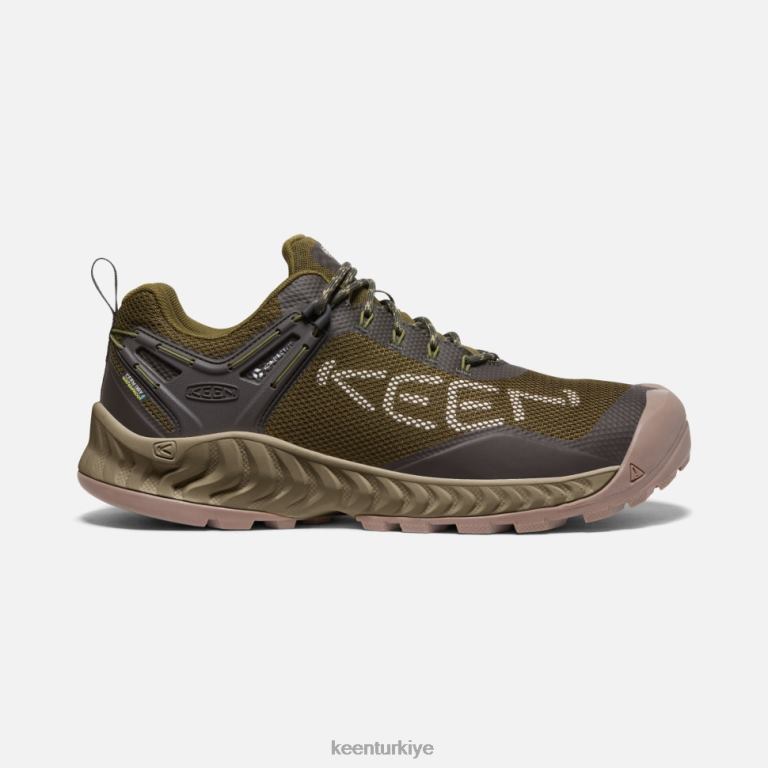 Keen 8L2D2391 erkekler nxis evo su geçirmez ayakkabı koyu zeytin-siyah zeytin