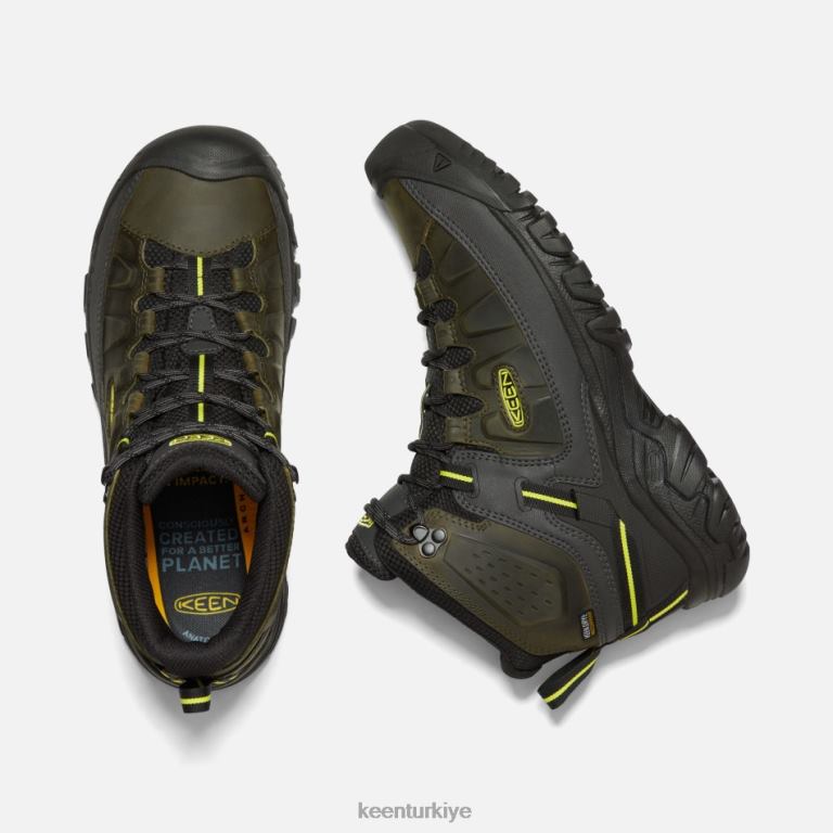 Keen 8L2D2261 erkekler targhee iii su geçirmez yürüyüş botu orman gece-akşam çuha çiçeği