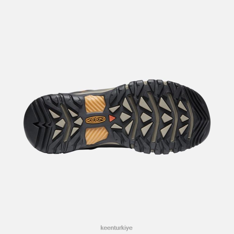 Keen 8L2D2262 erkekler targhee iii su geçirmez yürüyüş botu siyah zeytin-altın kahverengi