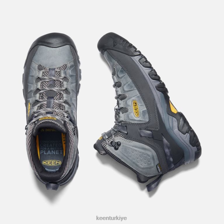 Keen 8L2D2265 erkekler çiseleyen sarı targhee iii su geçirmez yürüyüş botu çiseleyen sarı