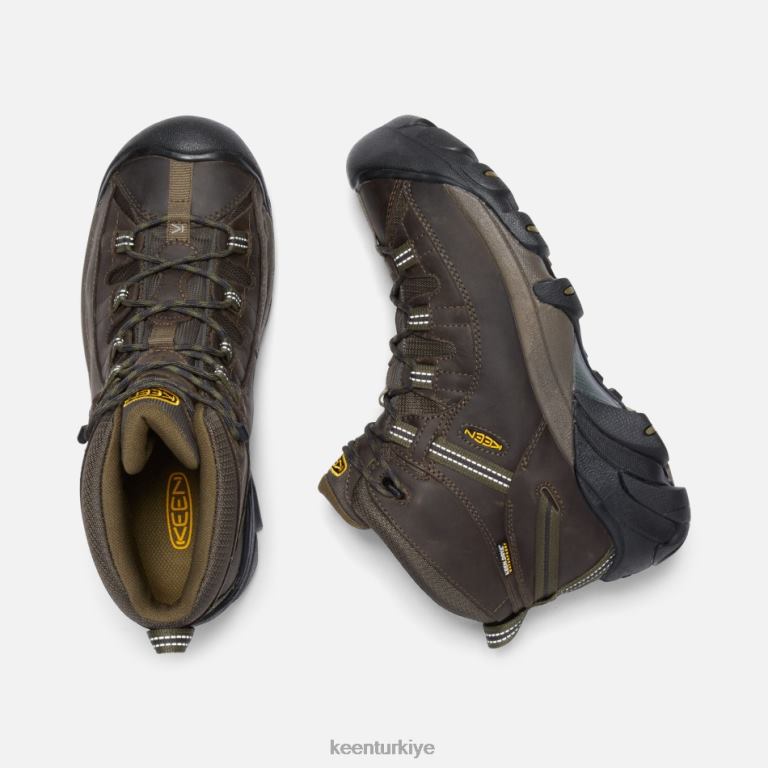 Keen 8L2D2267 erkekler targhee ii su geçirmez orta geniş kantin-koyu zeytin