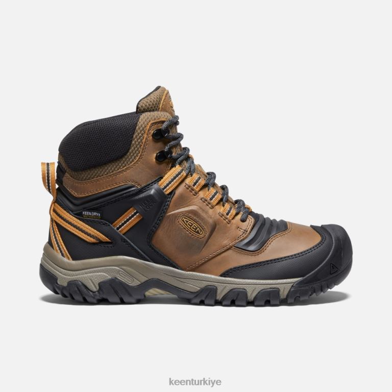 Keen 8L2D2478 erkekler ridge flex su geçirmez bot geniş bizon-altın kahverengi