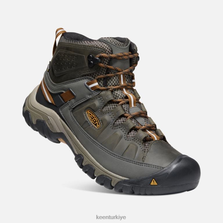Keen 8L2D2492 erkekler targhee iii su geçirmez orta siyah zeytin-altın kahverengi