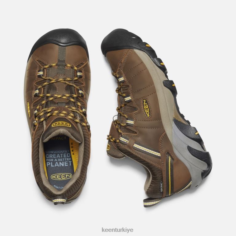 Keen 8L2D2497 erkekler targhee ii su geçirmez çağlayan kahverengi-altın sarısı