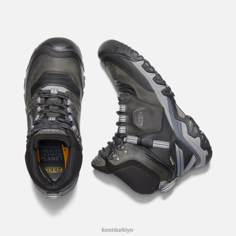 Keen 8L2D2501 erkekler ridge esnek su geçirmez çizme mıknatıs-siyah
