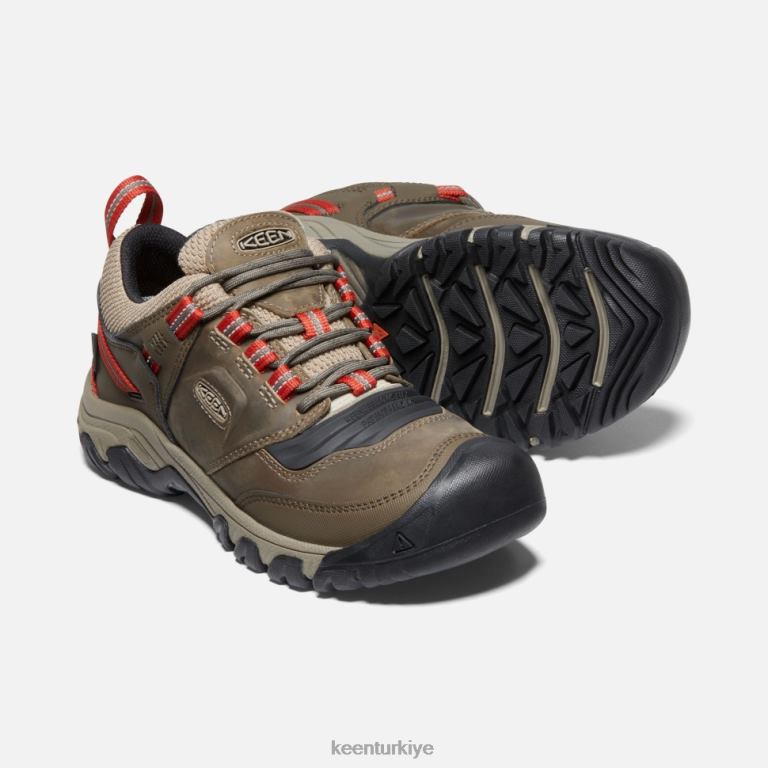 Keen 8L2D2504 erkekler ridge esnek su geçirmez geniş Timberwolf-ketçap