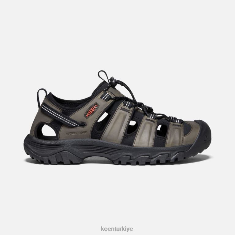 Keen 8L2D2255 erkekler targhee iii sandalet Gri siyah