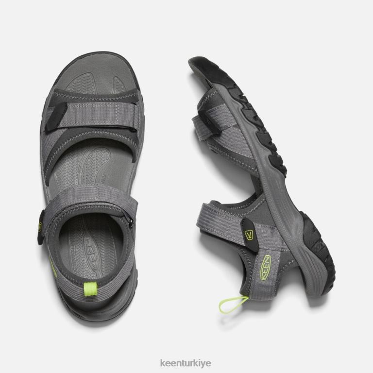 Keen 8L2D2288 erkekler targhee iii burnu açık h2 sandalet çelik gri-gece çuha çiçeği
