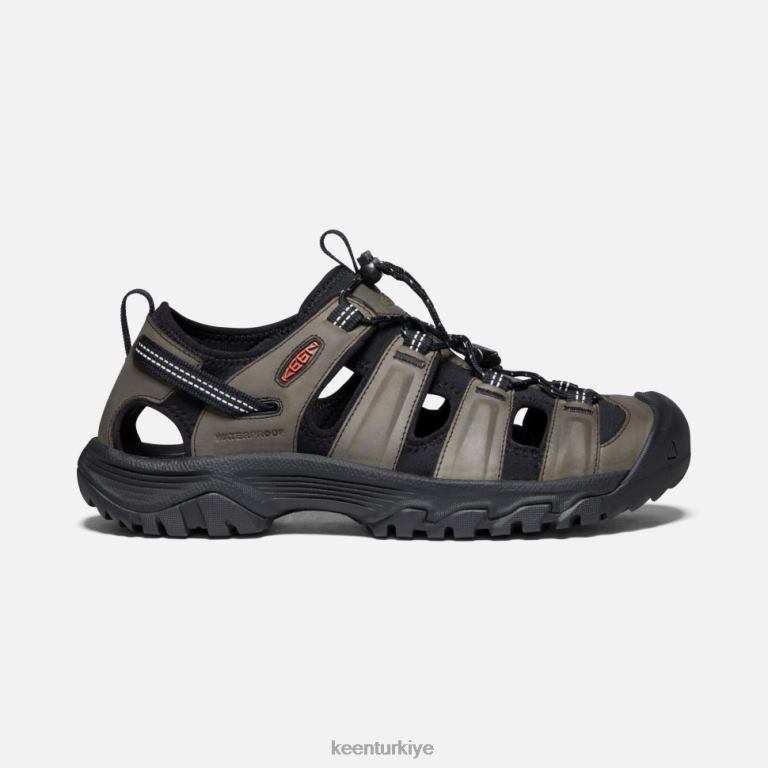 Keen 8L2D2517 erkekler targhee iii sandalet Gri siyah