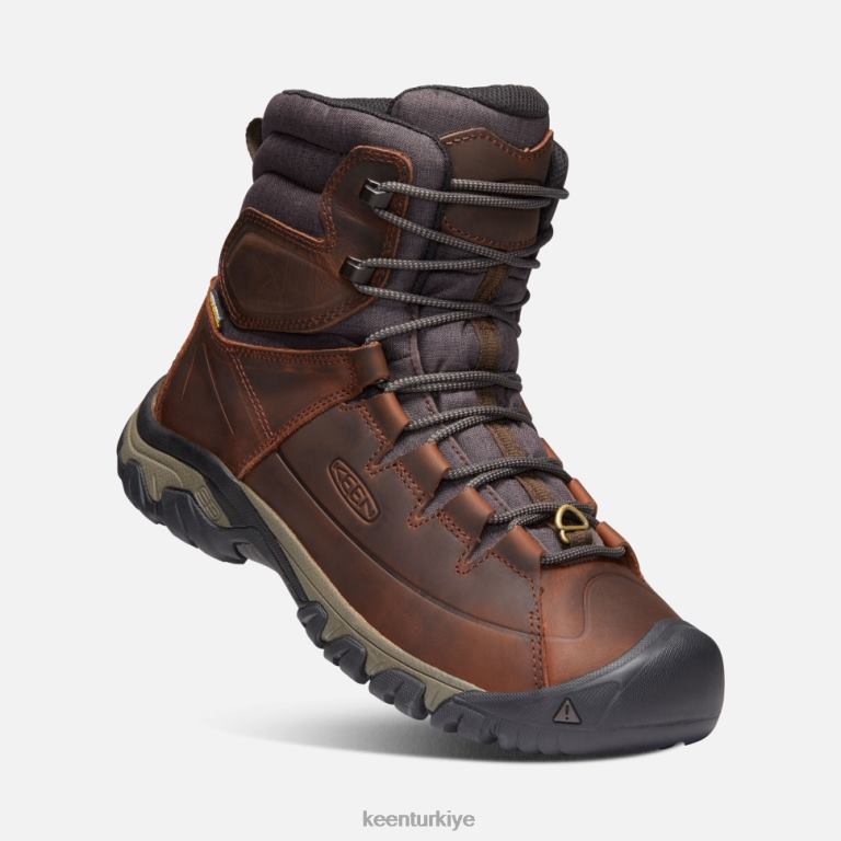 Keen 8L2D2520 erkekler targhee yüksek dantel su geçirmez bot kakao-malç