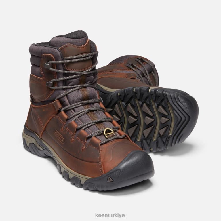 Keen 8L2D2520 erkekler targhee yüksek dantel su geçirmez bot kakao-malç
