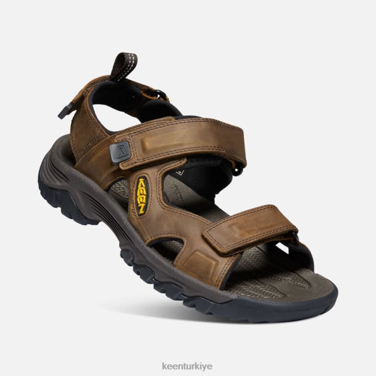 Keen 8L2D2522 erkekler targhee iii burnu açık sandalet bizon malç
