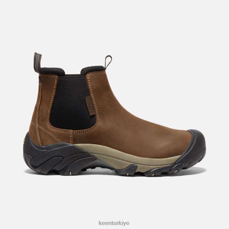 Keen 8L2D2527 erkekler targhee ii chelsea sebze kahverengi-siyah