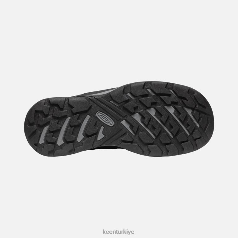 Keen 8L2D2475 erkekler sirkadia havalandırma ayakkabısı siyah-çelik gri