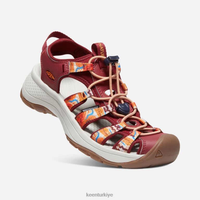 Keen 8L2D2406 kadınlar astoria west x açık afro turuncu dalga-kırmızı