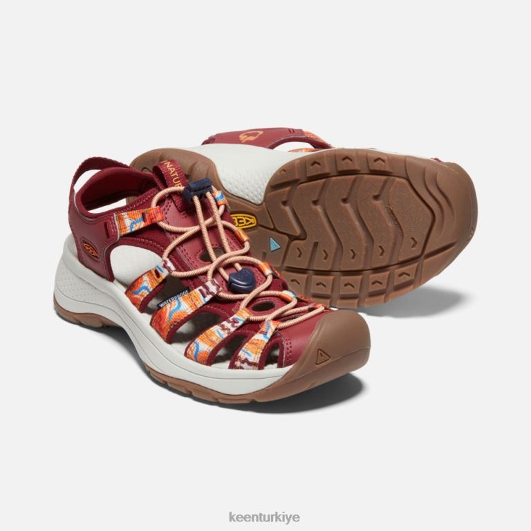 Keen 8L2D2406 kadınlar astoria west x açık afro turuncu dalga-kırmızı