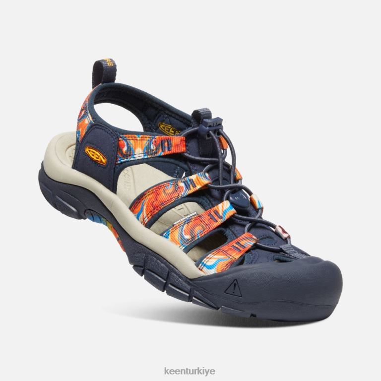 Keen 8L2D2407 kadınlar newport x açık afro harika turuncu-lacivert