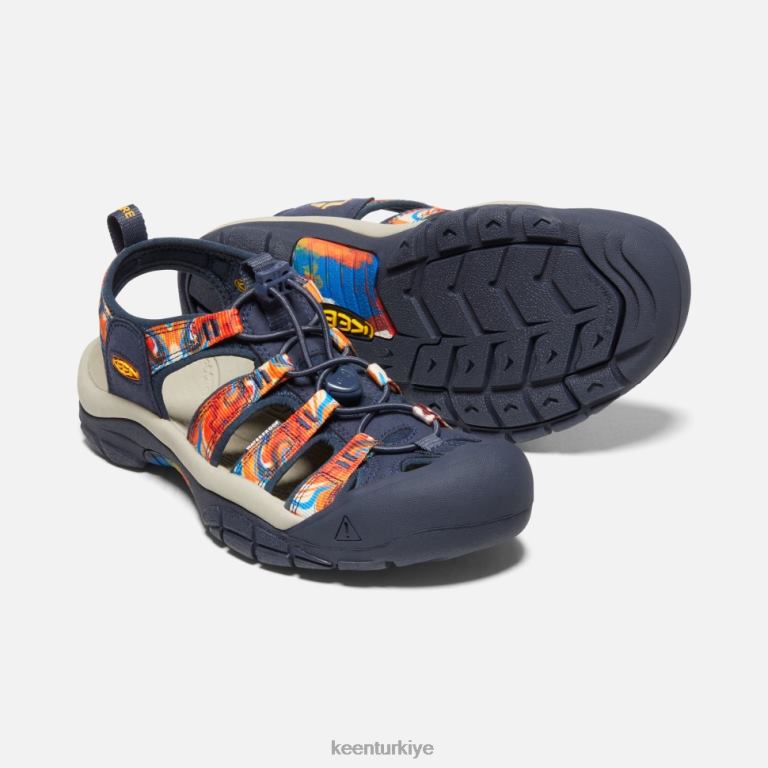 Keen 8L2D2407 kadınlar newport x açık afro harika turuncu-lacivert