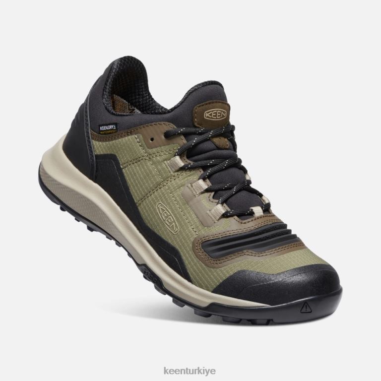 Keen 8L2D2119 kadınlar tempo flex su geçirmez spor ayakkabı capulet zeytin-siyah