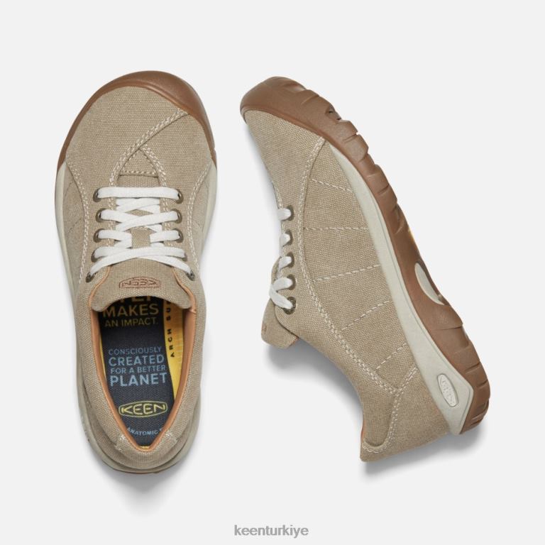 Keen 8L2D2132 kadınlar başkanlık tuvali Timberwolf-gümüş huş ağacı