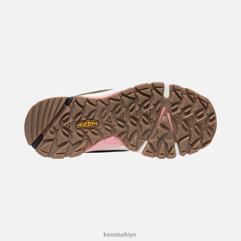 Keen 8L2D2136 kadınlar Wasatch tepe havalandırması zeytin yeşili-pembe krema