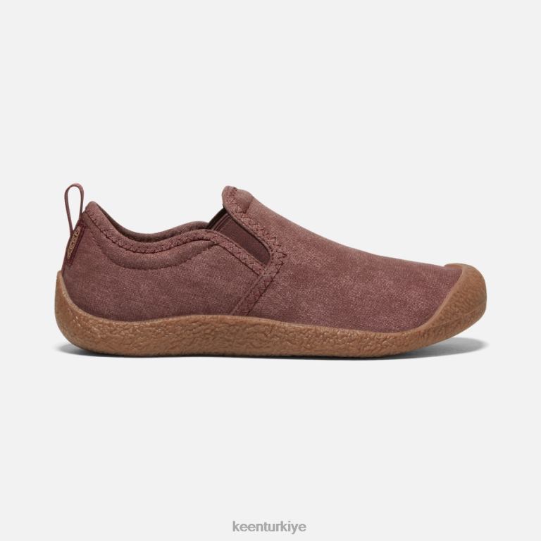 Keen 8L2D2140 kadınlar Howser kanvas slip-on andorra-kahverengi
