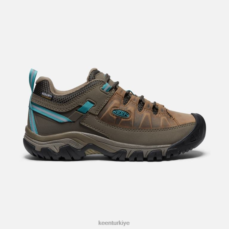 Keen 8L2D2152 kadınlar targhee iii su geçirmez yürüyüş ayakkabısı kızarmış hindistan cevizi-porselen