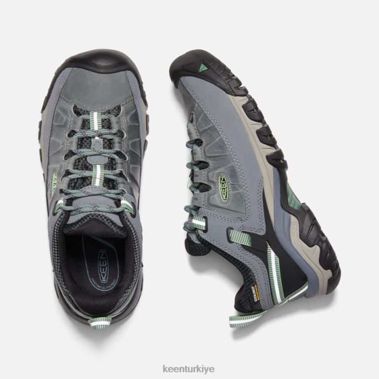 Keen 8L2D2153 kadınlar targhee iii su geçirmez yürüyüş ayakkabısı çamaşır suyu-ördek yeşili