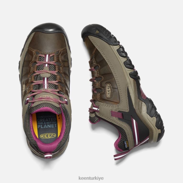 Keen 8L2D2154 kadınlar targhee iii su geçirmez yürüyüş ayakkabısı weiss-boysenberry
