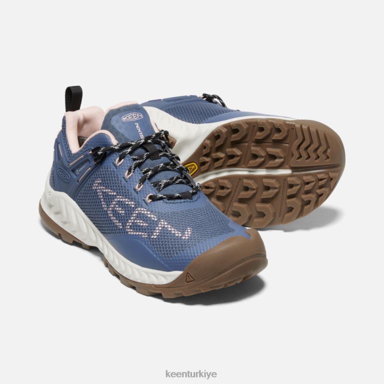 Keen 8L2D2326 kadınlar vintage indigo-şeftali nxis evo su geçirmez ayakkabı vintage indigo-şeftali keskin