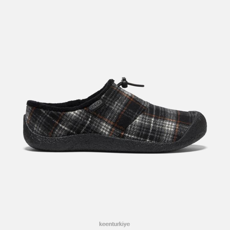 Keen 8L2D2345 kadınlar Howser iii slayt siyah ekose-çelik gri