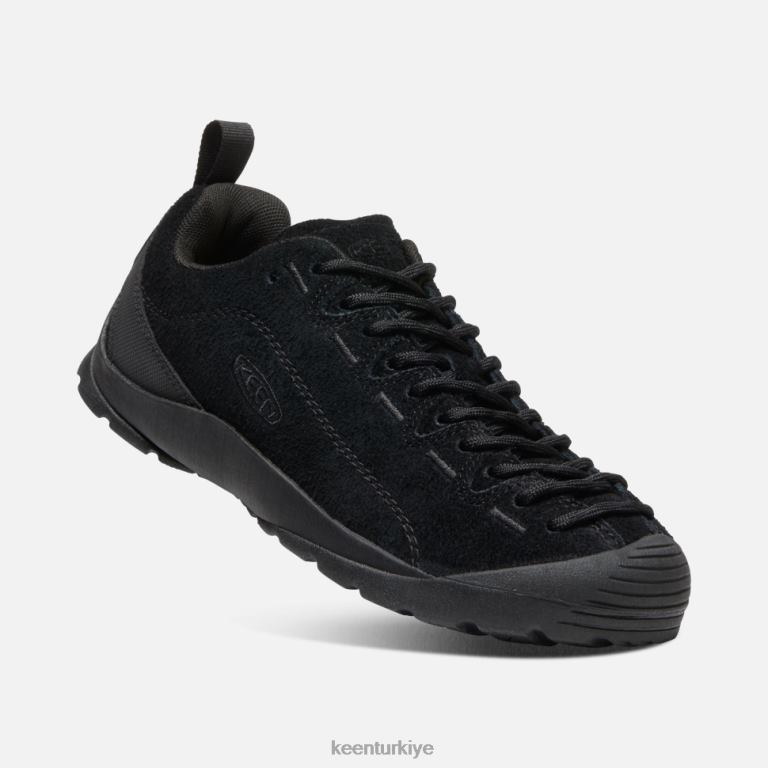 Keen 8L2D2350 kadınlar jasper süet spor ayakkabı kıllı siyah-siyah