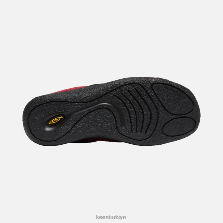 Keen 8L2D2356 kadınlar vapur sargısı kırmızı ekose-siyah