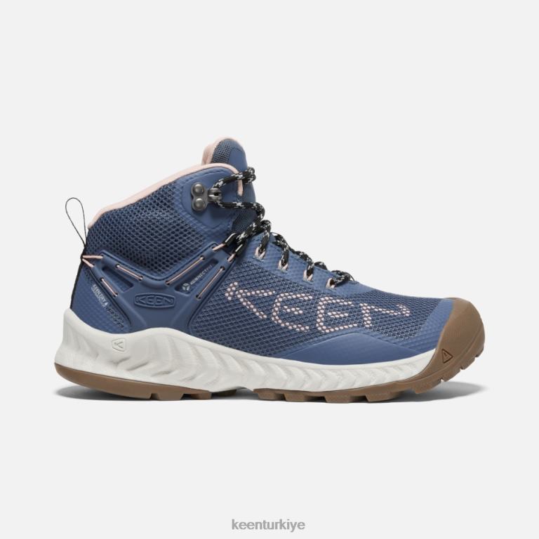 Keen 8L2D2168 kadınlar nxis evo su geçirmez bot vintage indigo-liman grisi
