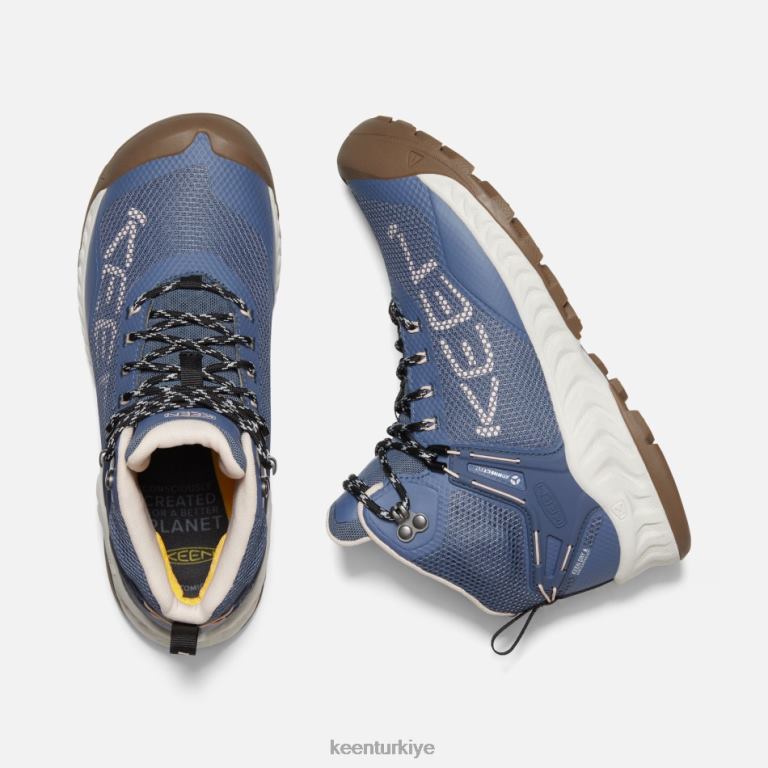 Keen 8L2D2168 kadınlar nxis evo su geçirmez bot vintage indigo-liman grisi