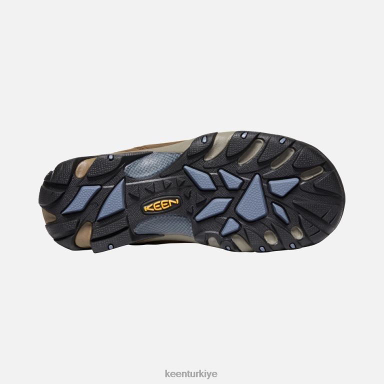 Keen 8L2D2171 kadınlar targhee ii su geçirmez orta yürüyüş botu kayrak siyah-çakmaktaşı
