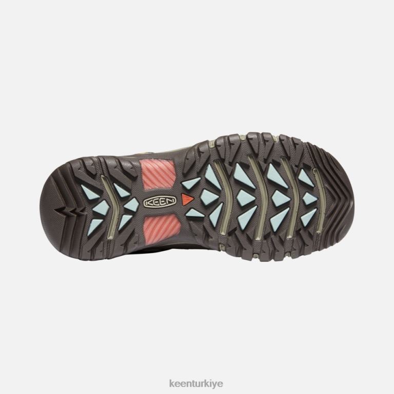 Keen 8L2D2176 kadınlar targhee iii su geçirmez yürüyüş botu bungee kordon-sekoya