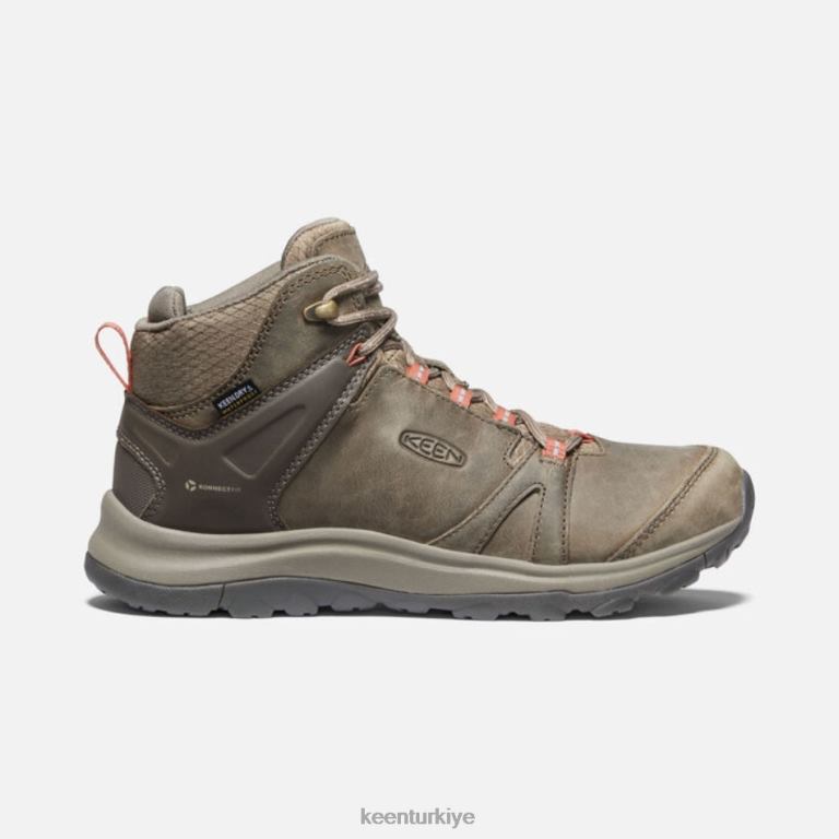 Keen 8L2D2178 kadınlar terradora ii deri orta su geçirmez yürüyüş botu brindle-sekoya