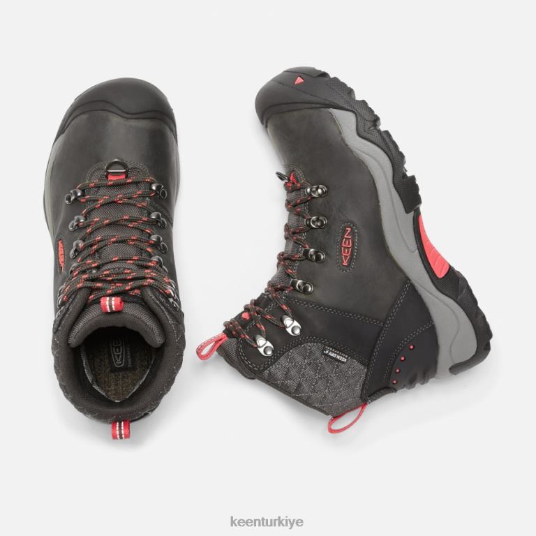 Keen 8L2D2185 kadınlar revel iii yürüyüş botu Siyah gül