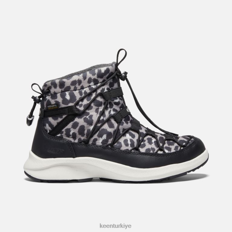 Keen 8L2D2193 kadınlar uneek snk ii su geçirmez chukka hayvan baskı-gümüş huş