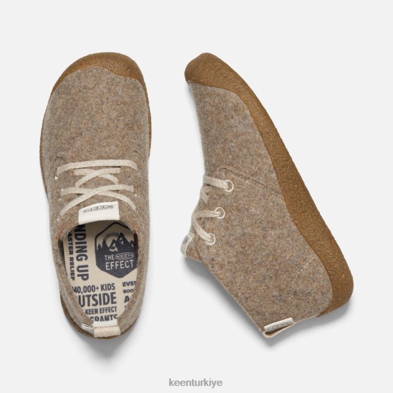 Keen 8L2D2194 kadınlar mosey chukka çizme taupe keçe-huş ağacı