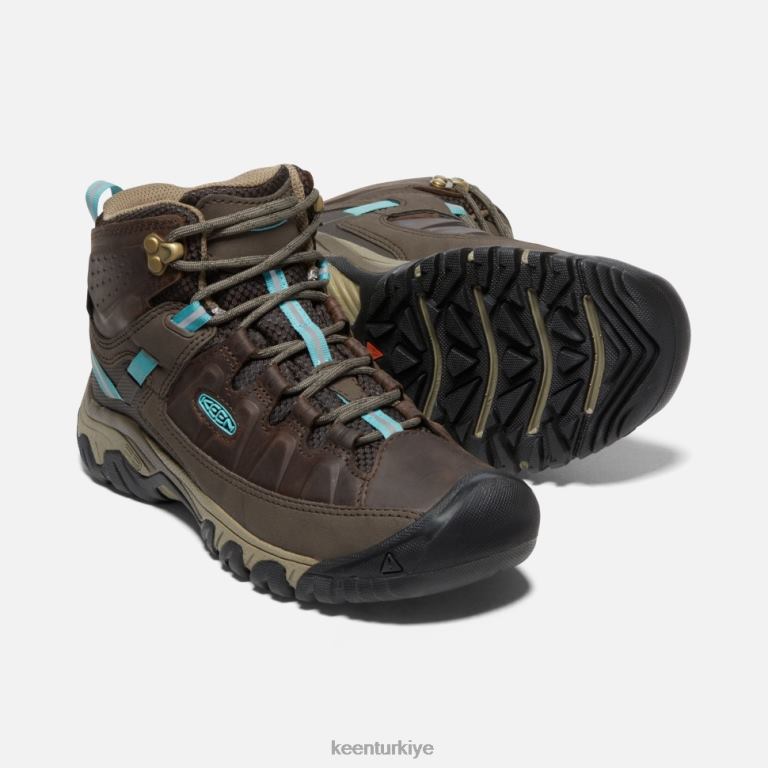 Keen 8L2D2329 kadınlar targhee iii su geçirmez orta kahve çekirdeği-porselen