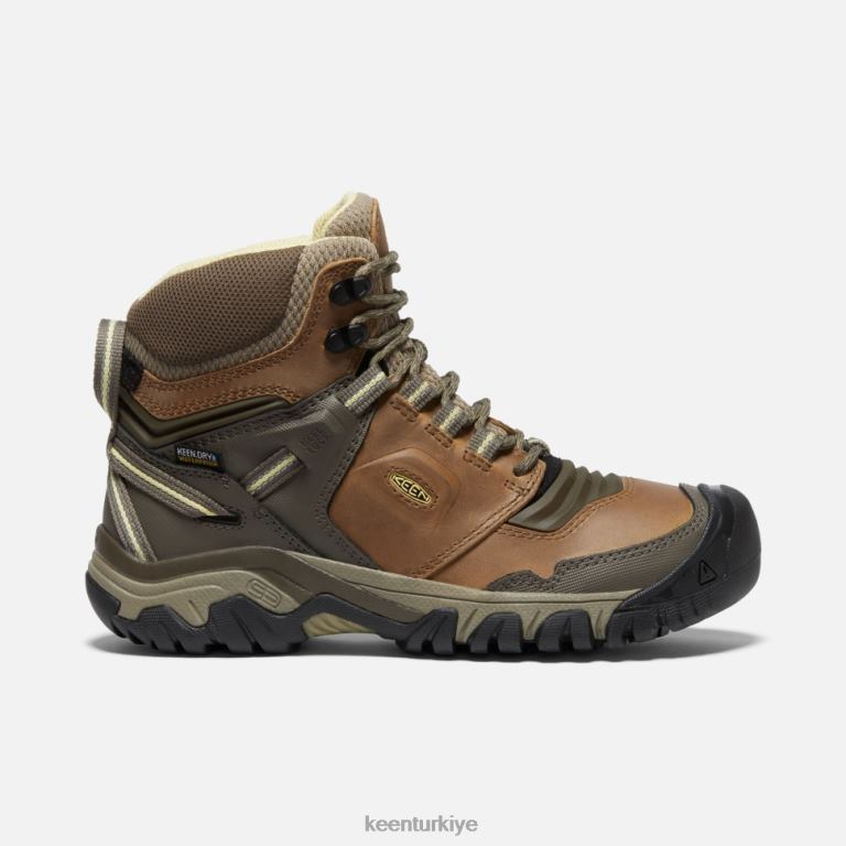 Keen 8L2D2337 kadınlar ridge esnek su geçirmez çizme safari muhallebi