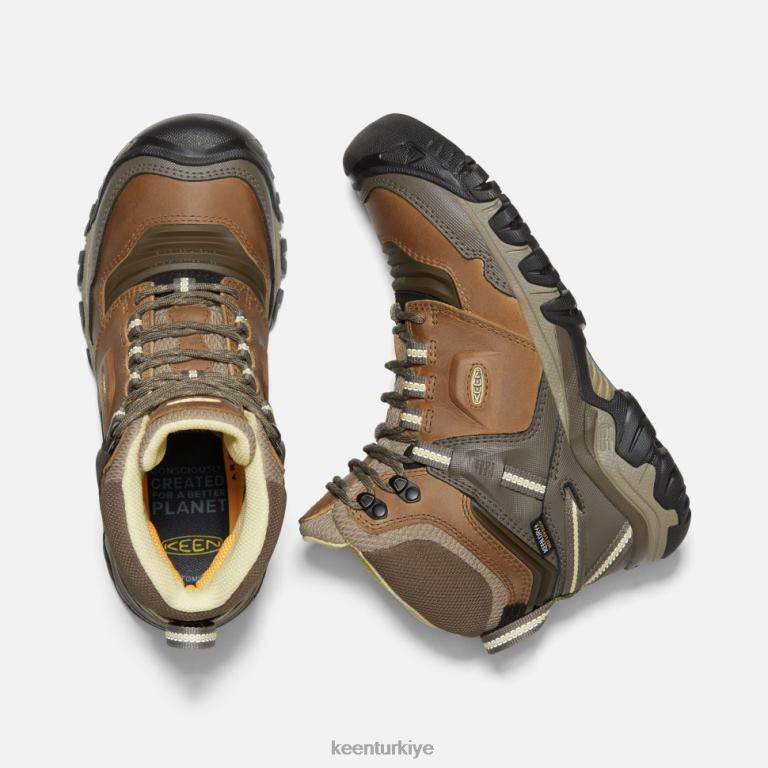 Keen 8L2D2337 kadınlar ridge esnek su geçirmez çizme safari muhallebi