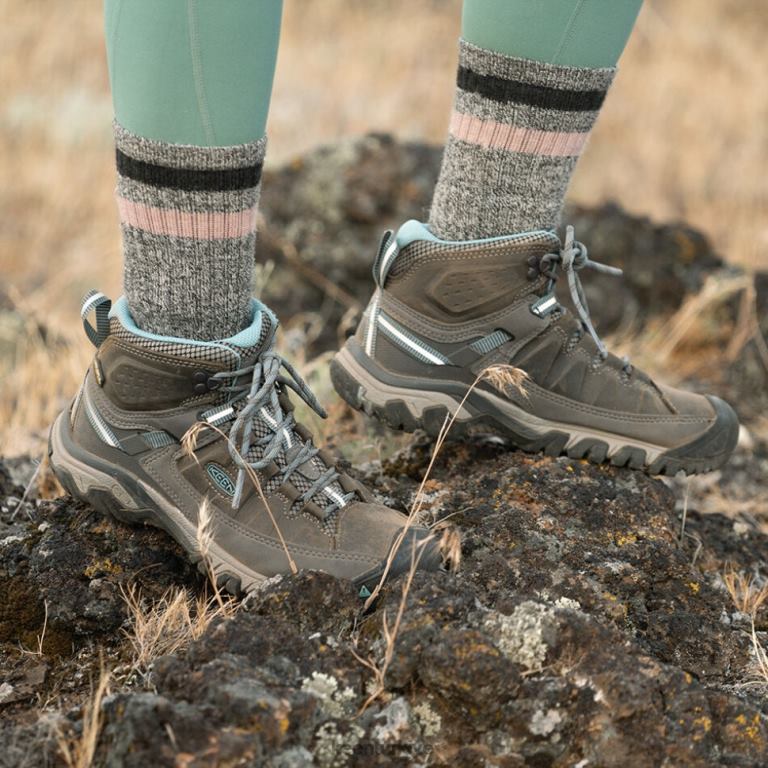 Keen 8L2D2363 kadınlar targhee iii su geçirmez orta weiss-boysenberry