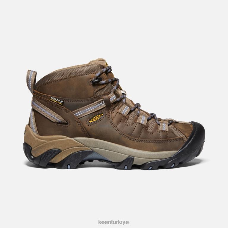 Keen 8L2D2364 kadınlar targhee ii su geçirmez orta kayrak siyah-çakmaktaşı