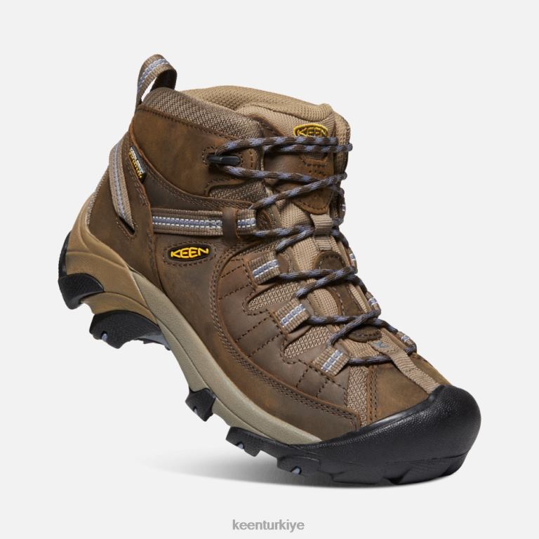 Keen 8L2D2364 kadınlar targhee ii su geçirmez orta kayrak siyah-çakmaktaşı